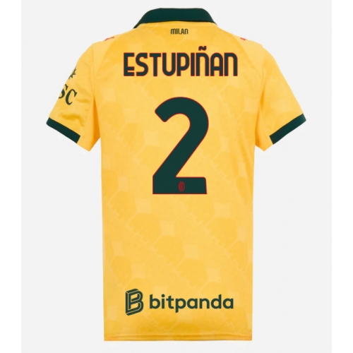 Billige Fotballdrakt AC Milan Pervis Estupinan #2 Replika Tredjedrakt Dame 2025-26 Kortermet Billige Fotballdrakt AC Milan Pervis Estupinan #2 Replika Tredjedrakt Dame 2025-26 Kortermet